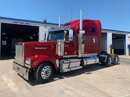 Sleeper Truck cleaned by Detail Shop