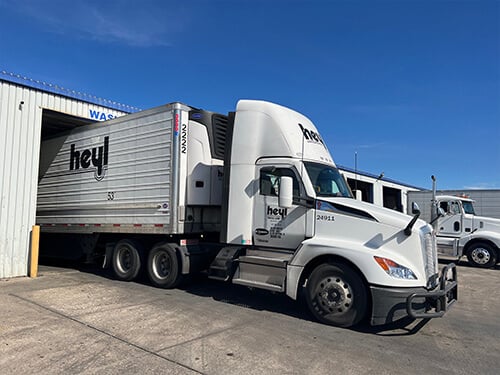 Heyl truck in the wash bay at American Truck Trailer